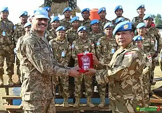 Plusieurs exemples de la variante indonésienne à quatre couleurs de la DPM du désert