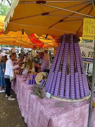 Produits à base de lavande.