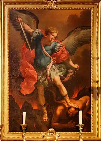 Saint Michel, d'après Guido Reni, collégiale Saint-Agricol d'Avignon.