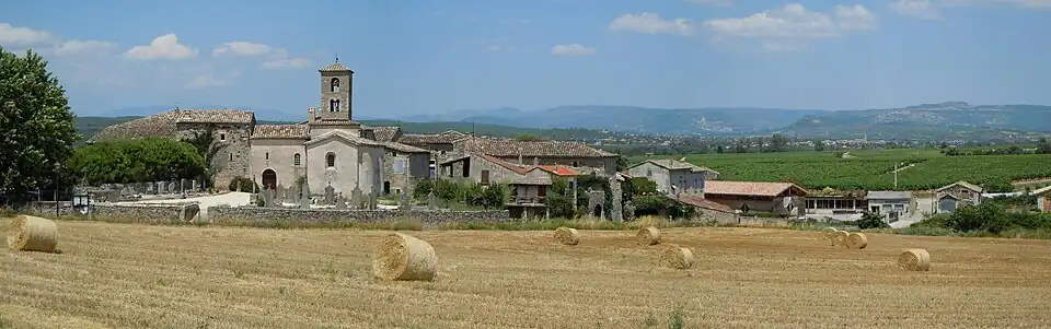 Vue générale du hameau de Sauveplantade.