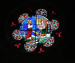 Photographie d'un vitrail de l'église Saint-André.