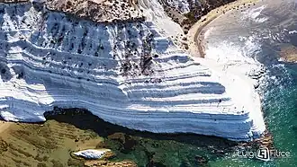 Vue panoramique de la Scala dei Turchi