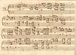 partition manuscrite