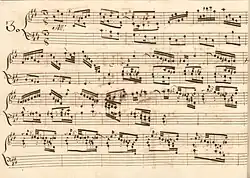 partition manuscrite