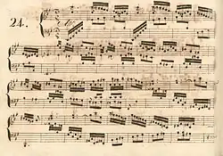 partition manuscrite