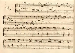 partition manuscrite