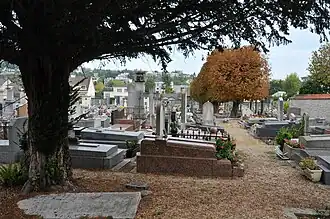 Vue du cimetière.