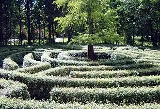 Jardin anglais du parc de Schönbusch à Aschaffenbourg, Allemagne.