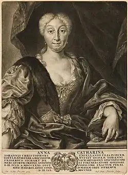 Portrait d'Anna Catharina Sichart von Sichartshofen (1742).
