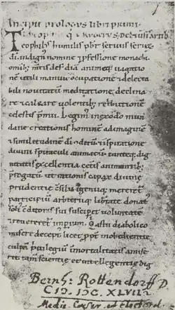 page du manuscrit