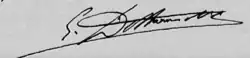 signature de Léopold De Koninck
