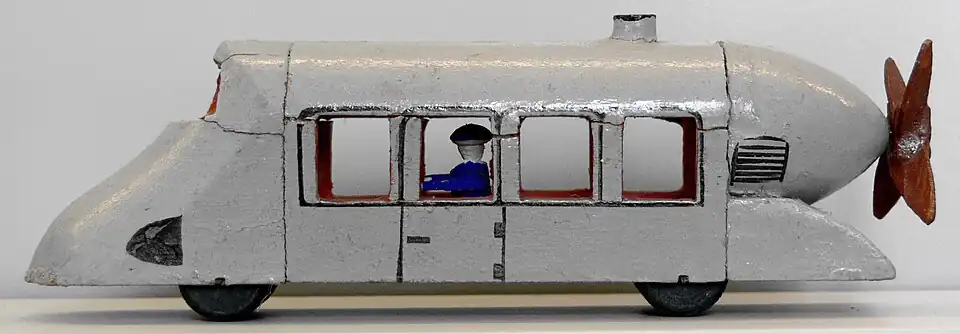 Une maquette en bois d'époque, fabriquée dans les Monts Métallifères