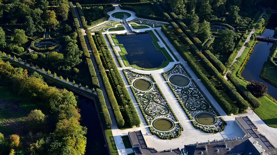 Parterres du parc du château de Brühl par Dominique Girard(1728)