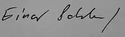 signature d'Einar Schleef