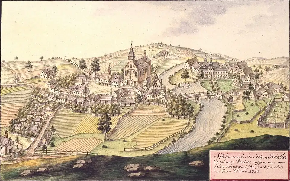 Světlá nad Sázavou en 1813, par Joann Venuto.