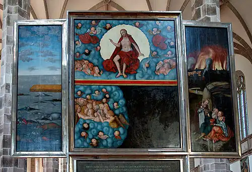 Polyptyque vu de derrière.