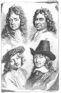 Vol. 3, plaque C, p. 64 : Jan Asselyn, Heyman Dullaart, Jan van Pée, Melch. de Hondekoeter