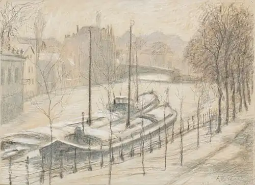 Chalands sous la neige, 1929Musée des Beaux-Arts de Gand