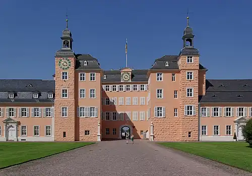 Château de Schwetzingen, côté entrée.
