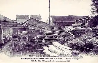 Scierie Émile Mourey en 1925.