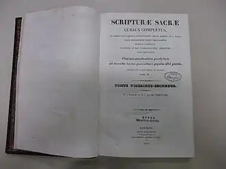 Ouvrage édité en 1840 par J.-P. M. (Jacques-Paul Migne), rue d’Amboise (barrière d’Enfer).