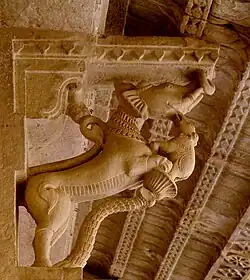Architectural motif, Gwalior Fort, Madhya Pradesh, India