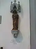 Statue de sainte Cunera (dans la Stiftskirche à Clèves, Allemagne)