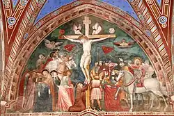 Fresque de l’école giottesque de Rimini, 1re moitié du XIVe&nbsp;siècle.