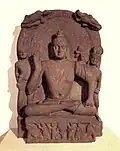 Bodhisattva assis, inscrit de l'an "an 32" de Kanishka (159), Mathura,.