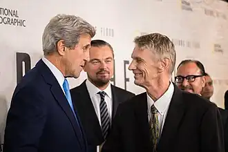 Avec John Kerry et Piers Sellers