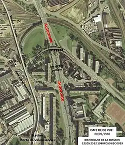 Secteur de la porte de Valenciennes en 1988