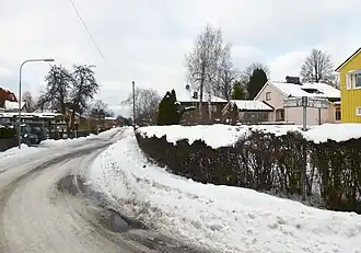 Segeltorpsvägen vers le nord-ouest.