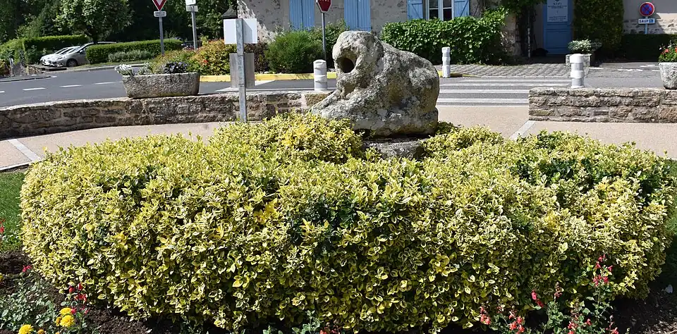Le lion-fontaine de l'époque gallo-romaine.