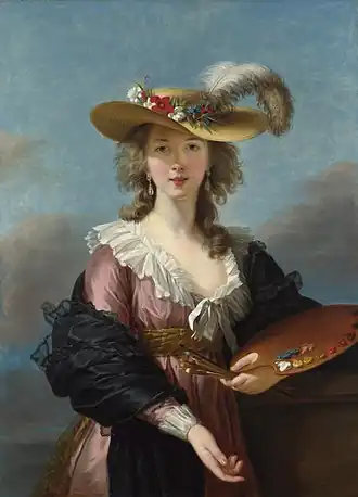Élisabeth Vigée Le Brun, Autoportrait, après 1782, National Gallery, Londres.