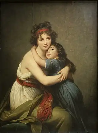 Madame Vigée-Lebrun et sa fille, Élisabeth-Louise Vigée Le Brun, 1789.