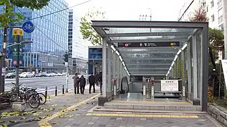 Un accès à la station en 2018.