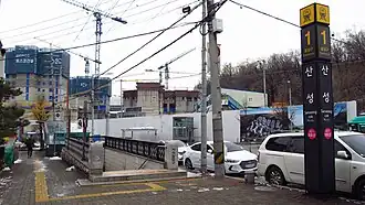 Un accès à la station en 2018.