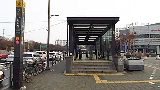 Un accès à la station en 2018.