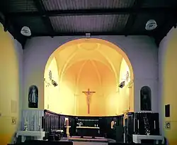 L'intérieur d'église de l'Exaltation de la Sainte-Croix.