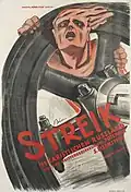 Affiche du film La Grève (Streik), Vienne, 1925.