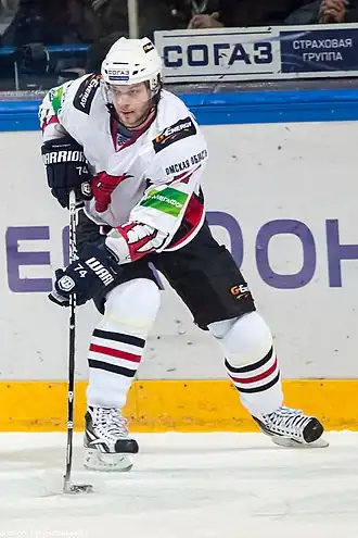 Photographie couleur de Kastsitsyne sous les couleurs de l'Avangard Omsk