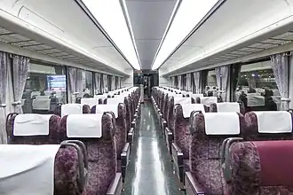 Intérieur de la rame.