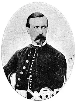 Edmond Seriziat en tenue de capitaine (avant 1871).