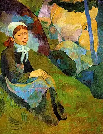 Solitude (1891), huile sur toile (75 × 60 cm), musée des Beaux-Arts de Rennes.