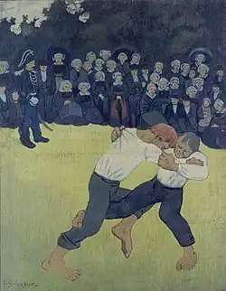 La Lutte bretonne (1890-1891), huile sur toile (92 × 73 cm), Paris, musée d'Orsay.
