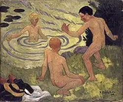 Enfants à la barque (1906), huile sur toile (61 × 73,2 cm), Melbourne, musée national du Victoria.