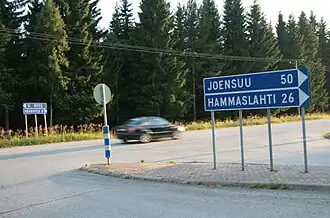 Croisement de la  à Rasivaara.