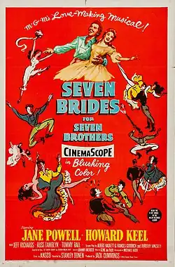 Description de l'image Seven Brides for Seven Brothers (1954 poster).jpg.