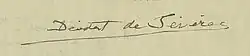 signature de Déodat de Séverac