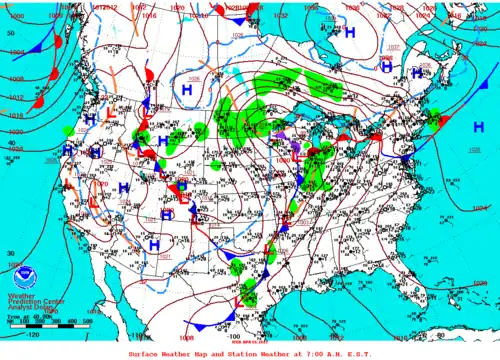 Carte météorologique du 5 avril 2023 à 12 UTC